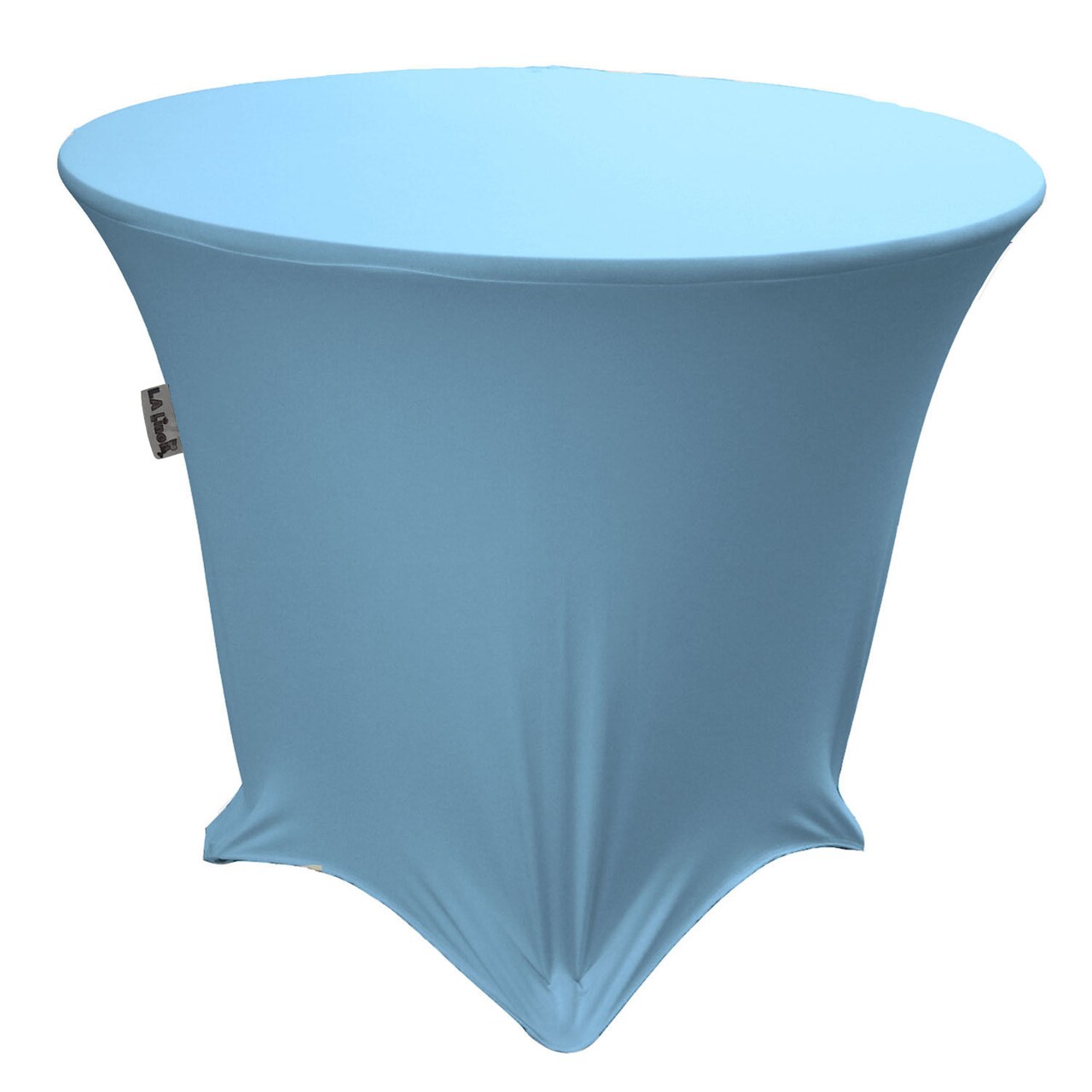 Stretch Spandex Fitted Tablecloth 36 Inch Round Wrinkle Free with Reinforced Leg Pockets